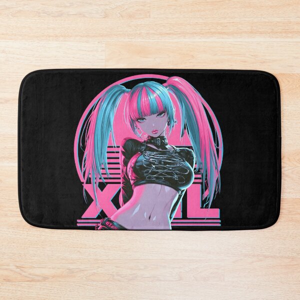 Item preview, Neon Cyberpunk Anime Girl designed and sold by NovaBlossomCo.