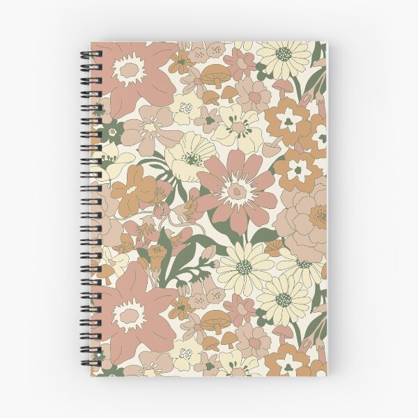 Item preview, Retro Mushroom Floral in Beige designed and sold by YesterdayColl.