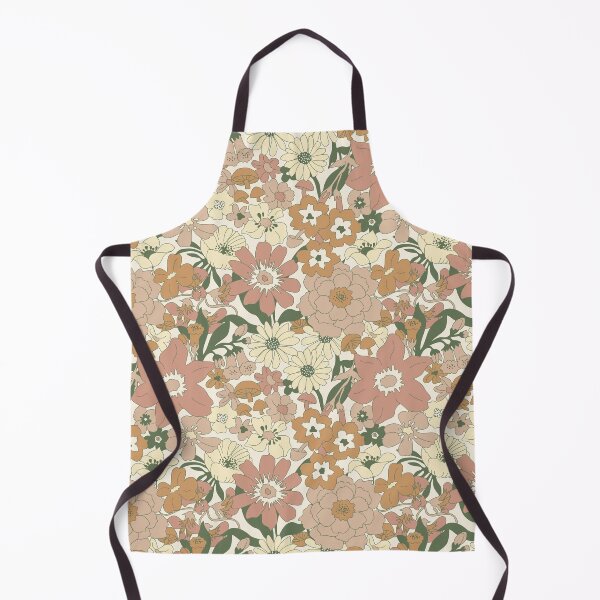 Item preview, Retro Mushroom Floral in Beige designed and sold by YesterdayColl.
