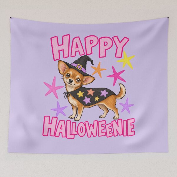 Item preview, Witch Chihuahua Cute Pink Retro Halloween Art designed and sold by AmiGraph.