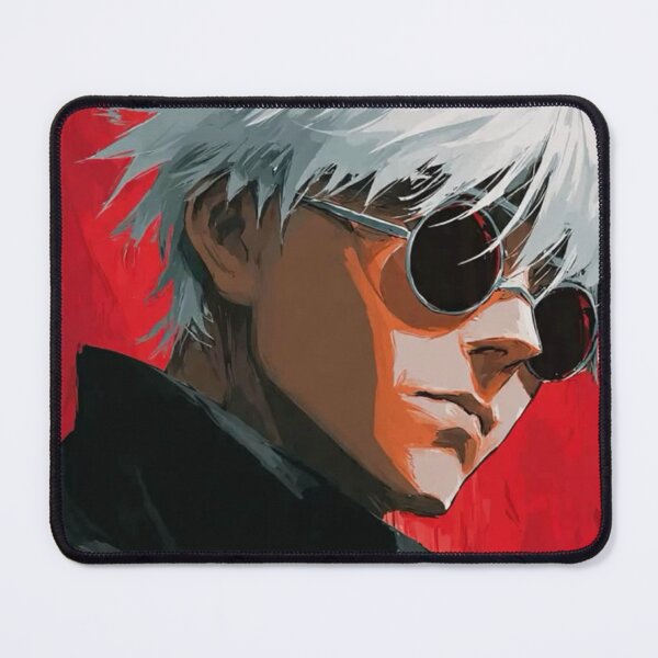 Item preview, Gojo Satoru Red Sunglasses Portrait – Jujutsu Kaisen Art designed and sold by frantuliuss.