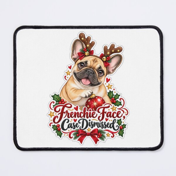 Item preview, Frenchie Face Case Dismissed Bulldog Christmas designed and sold by badburropress.