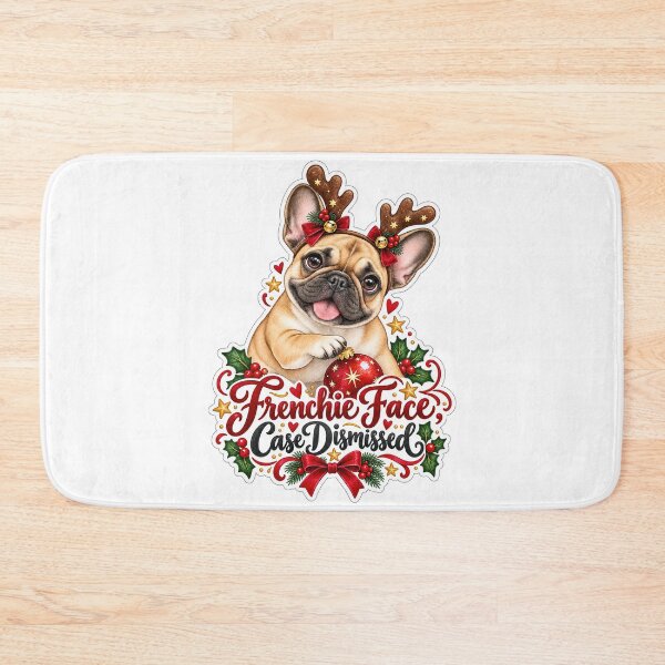 Item preview, Frenchie Face Case Dismissed Bulldog Christmas designed and sold by badburropress.