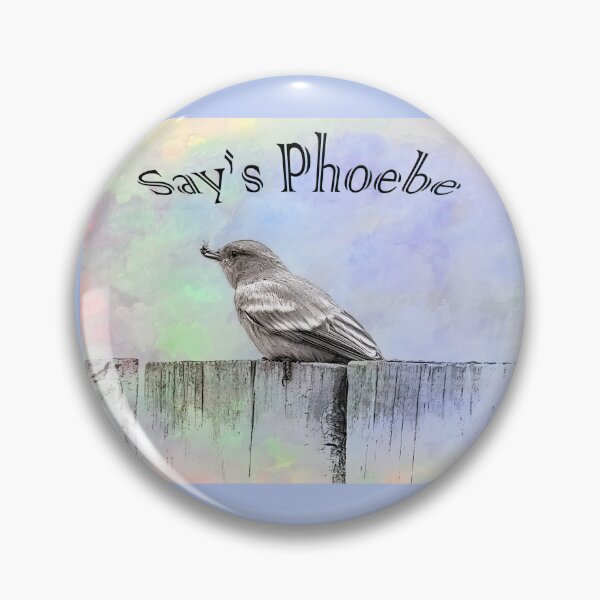 Item preview, Say's Phoebe With Bug designed and sold by CarolM.