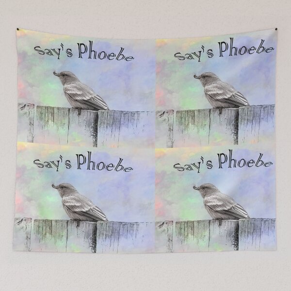 Item preview, Say's Phoebe With Bug designed and sold by CarolM.