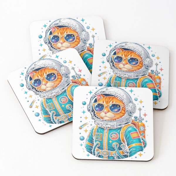 Item preview, Cute Space Cat Astronaut T-Shirt designed and sold by MDShop011A.