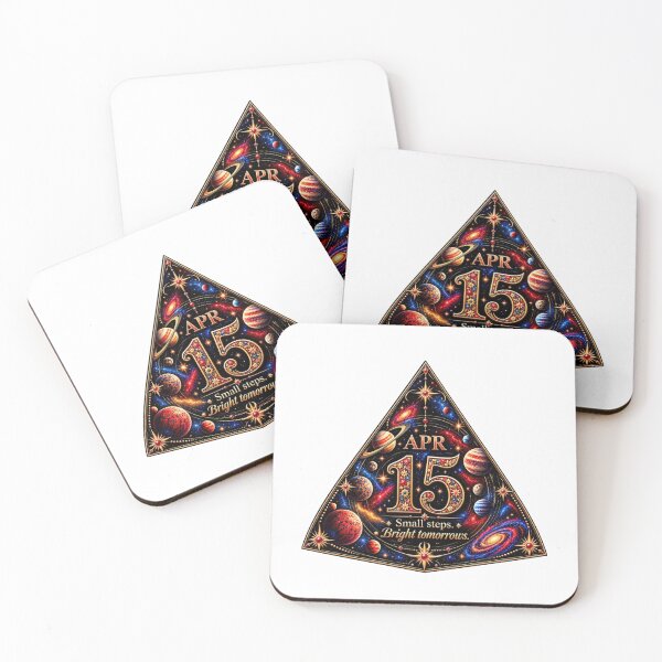Item preview, April 15 Birthday Cosmic Triangle Design – Galaxy Star Gift designed and sold by LunaMoments.