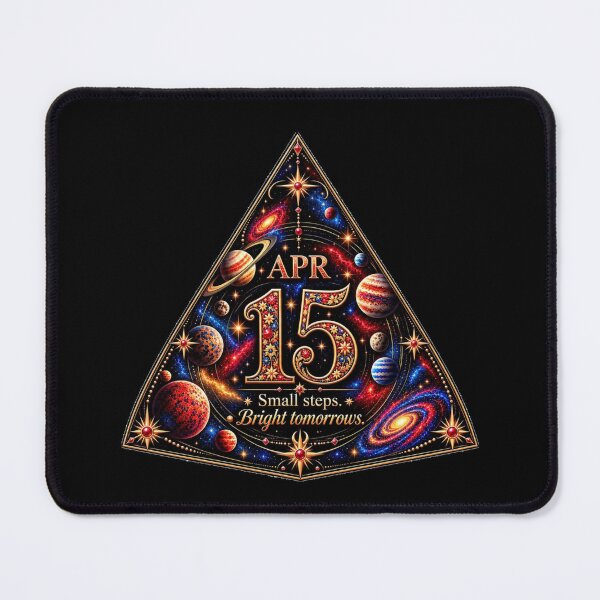 Item preview, April 15 Birthday Cosmic Triangle Design – Galaxy Star Gift designed and sold by LunaMoments.