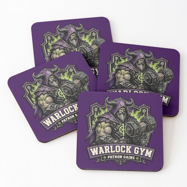 Item preview, Warlock Gym Patron Gains Eldritch Powerlifting RPG designed and sold by Dice_Goblin_Studio.