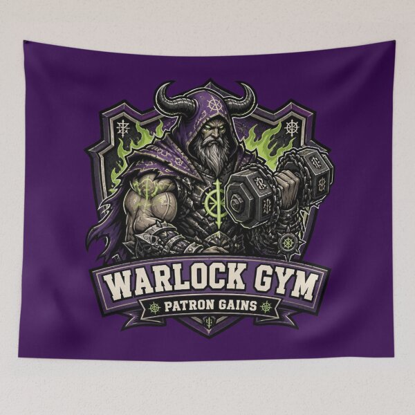 Item preview, Warlock Gym Patron Gains Eldritch Powerlifting RPG designed and sold by Dice_Goblin_Studio.