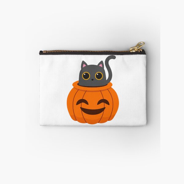 Item preview, Cute Black Cat Inside Spooky Halloween Pumpkin designed and sold by MayartLab.