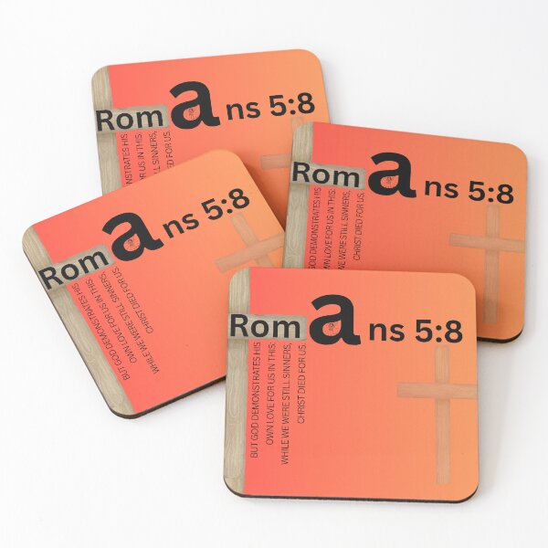 Item preview, Bible Graphic Design - Romans 5:8 God's Love (horizontal) designed and sold by Boy and Belugee Studio.