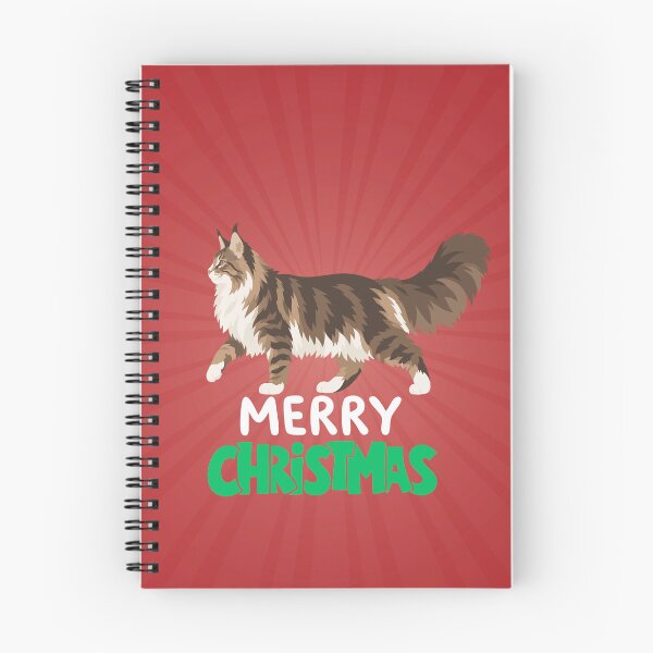 Item preview, Cute Maine Coon Cat Merry Christmas Holiday Art designed and sold by stormk10.