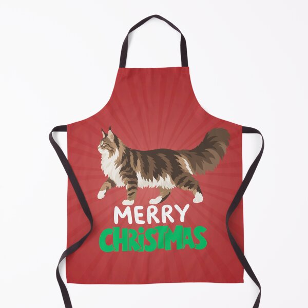 Item preview, Cute Maine Coon Cat Merry Christmas Holiday Art designed and sold by stormk10.