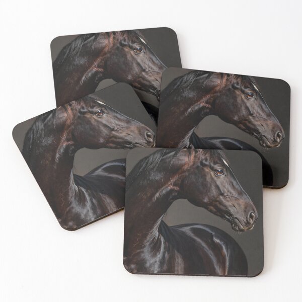 Item preview, Dark Brown Horse Head Portrait Photography designed and sold by KAMOCHI Art.