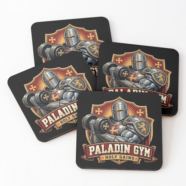 Item preview, Paladin Gym Holy Gains Vintage Hardcore Fitness RPG  designed and sold by Dice_Goblin_Studio.