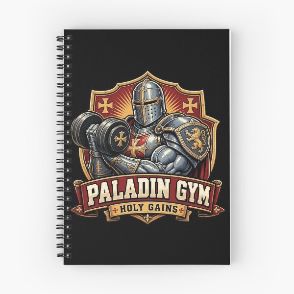 Item preview, Paladin Gym Holy Gains Vintage Hardcore Fitness RPG  designed and sold by Dice_Goblin_Studio.