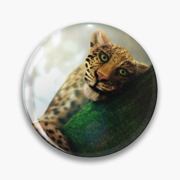 Item preview, Emerald Eyes – Leopard Wildlife Painting designed and sold by CCWorkfloor.