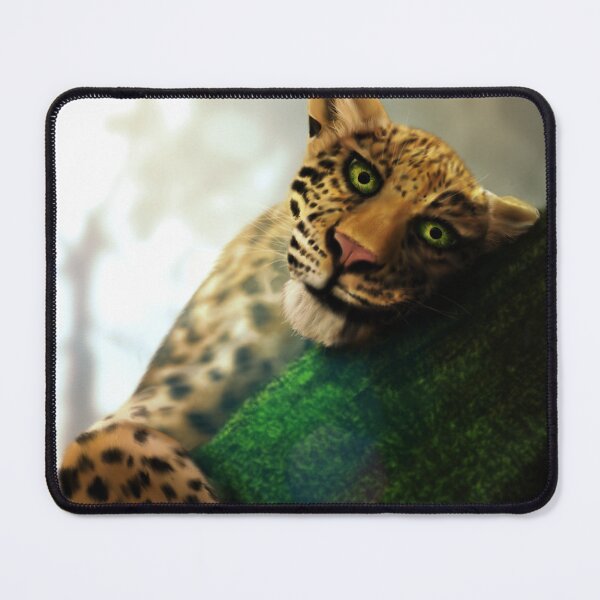Item preview, Emerald Eyes – Leopard Wildlife Painting designed and sold by CCWorkfloor.