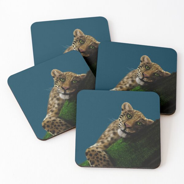 Item preview, Emerald Eyes – Leopard Wildlife Painting designed and sold by CCWorkfloor.