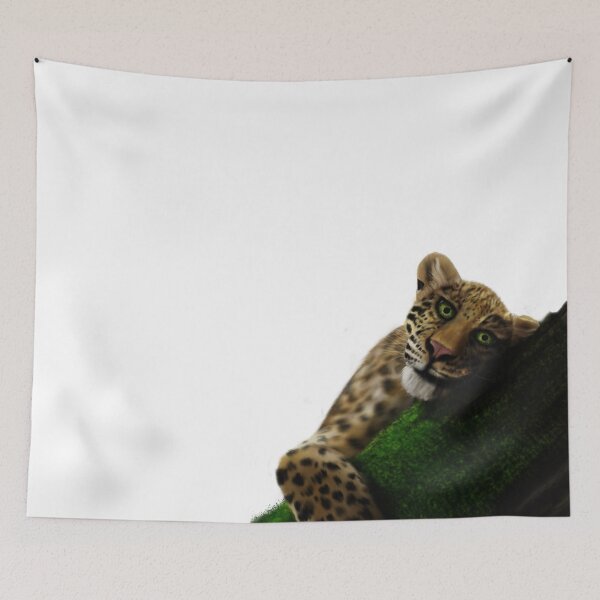 Item preview, Emerald Eyes – Leopard Wildlife Painting designed and sold by CCWorkfloor.