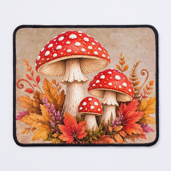Item preview, Autumn Mushrooms and foliage designed and sold by Dew Drop Crafts .