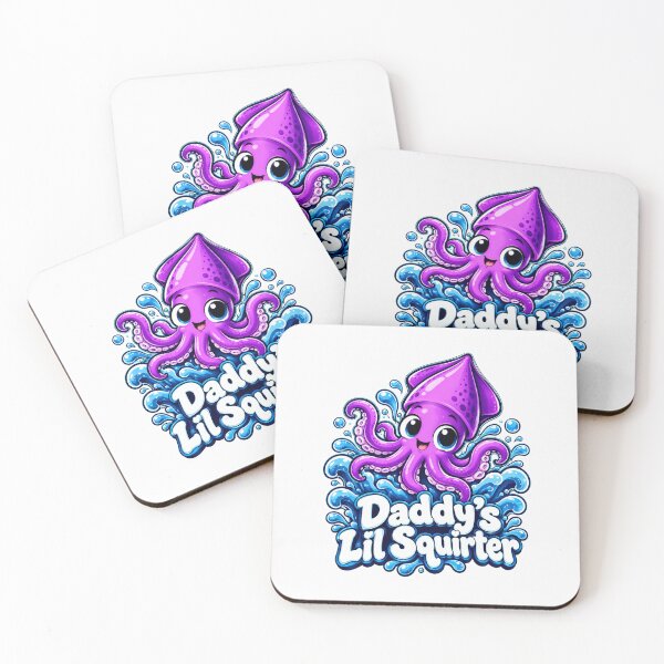 Item preview, Daddys Lil Squirter Funny Squid, Cute Squid Lover Ocean Sea Creature Design designed and sold by Rimadesign01.