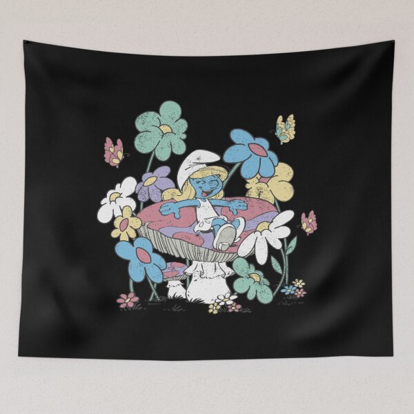 Item preview, The Smurfs Smurfette Having Fun In Nature Distressed Essential  designed and sold by circliqueart.