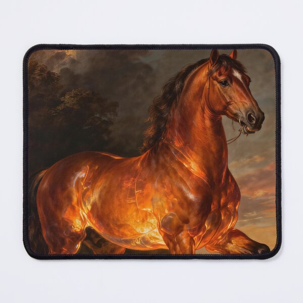 Item preview, Fiery Brown Horse Classical Landscape designed and sold by KAMOCHI Art.