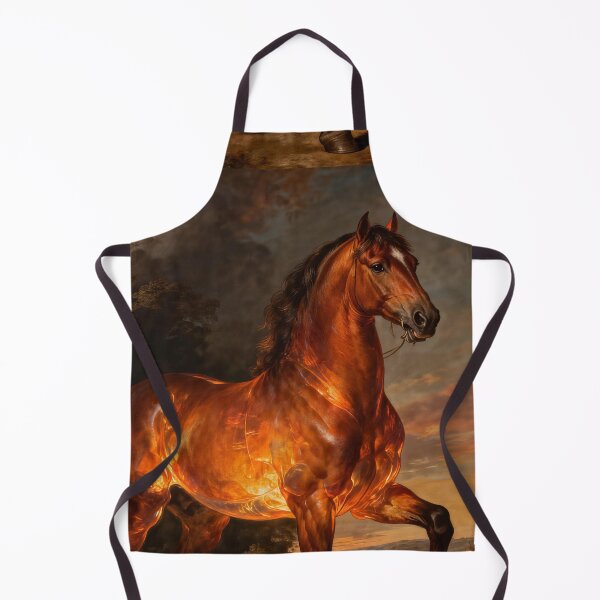 Item preview, Fiery Brown Horse Classical Landscape designed and sold by KAMOCHI Art.