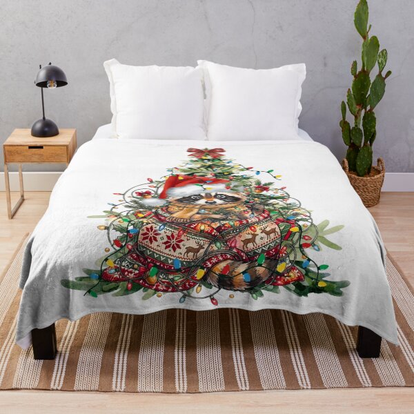 Item preview, Cozy Christmas Racoon Funny - Cute Christmas Gifts For Family designed and sold by VibranPalette.