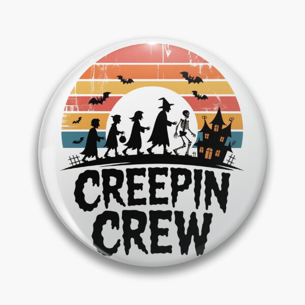 Item preview, Creepin Crew Retro Halloween Trick or Treaters designed and sold by Travelslightly.