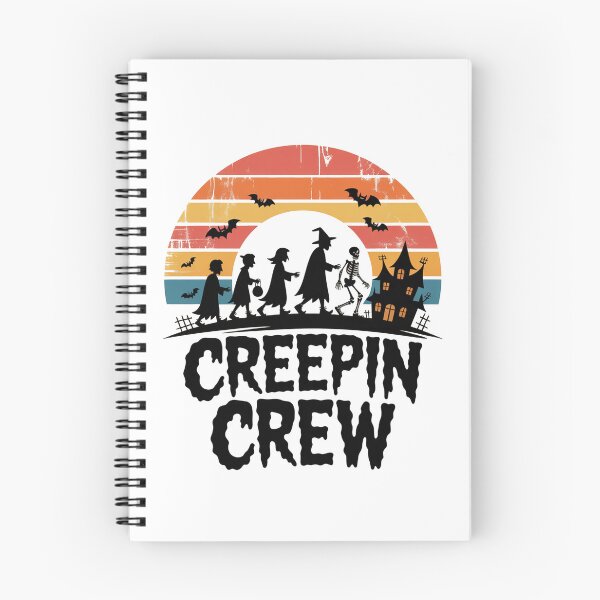Item preview, Creepin Crew Retro Halloween Trick or Treaters designed and sold by Travelslightly.