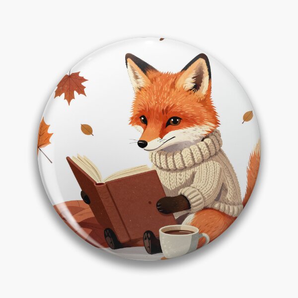Item preview, Leaves Books and Blankets Cozy Fox designed and sold by chill-a-lot.