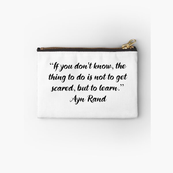 Item preview, No te asustes, aprende - Cita de Ayn Rand designed and sold by 4ever-Undaunted.