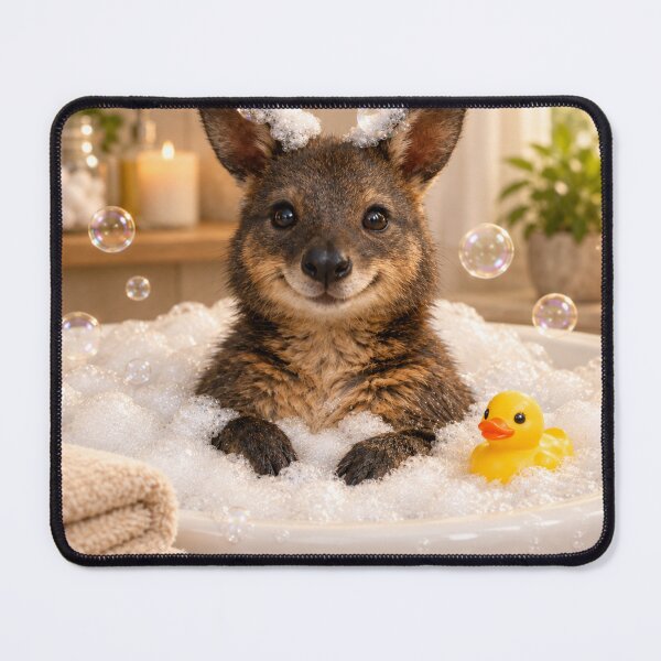 Item preview, Wallaby Bathtub Bubble Bliss designed and sold by Sillytoe.