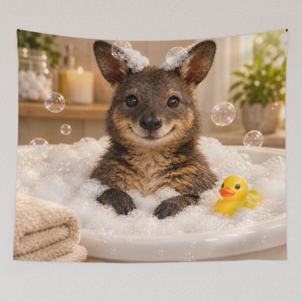 Item preview, Wallaby Bathtub Bubble Bliss designed and sold by Sillytoe.