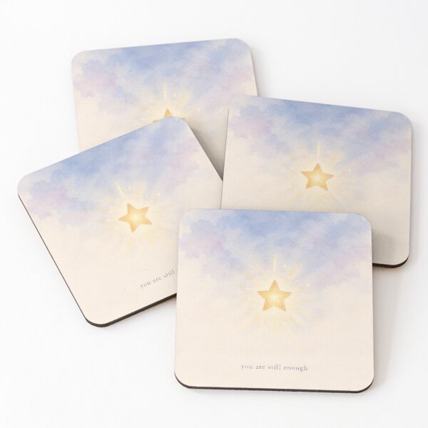 Item preview, You Are Still Enough Single Star Illustration | Mental Health Wall Art designed and sold by FixationStudio.