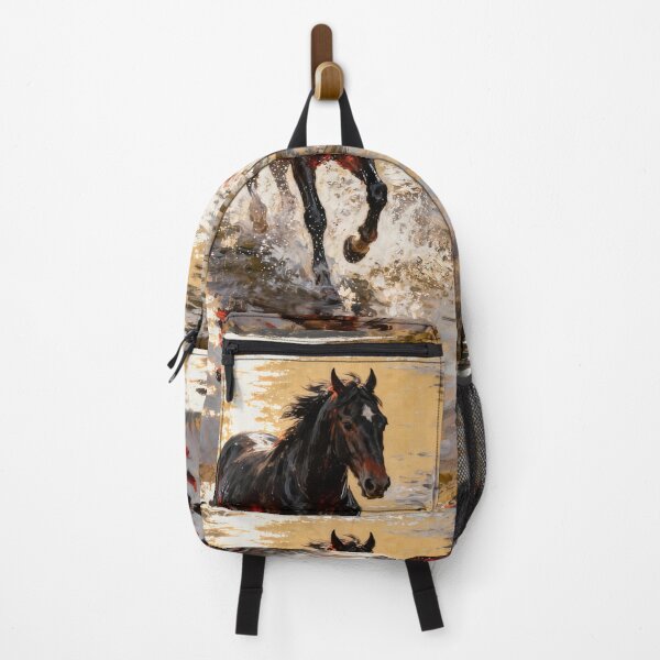 Item preview, Dark Horse Walking Through Golden Water designed and sold by KAMOCHI Art.