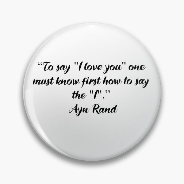 Item preview, Decir "Te amo" - Cita de Ayn Rand designed and sold by 4ever-Undaunted.