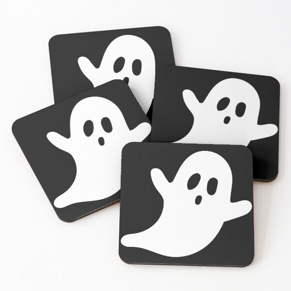Item preview, Cute White Ghost – Minimalist Halloween Cartoon designed and sold by Travelslightly.