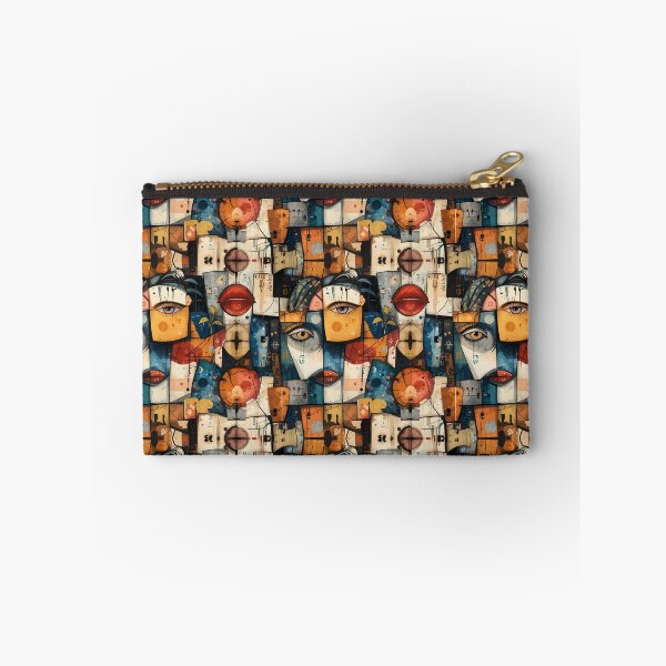 Item preview, Abstract Cubist Face Pattern - Avant-Garde Modern designed and sold by AOCollections.