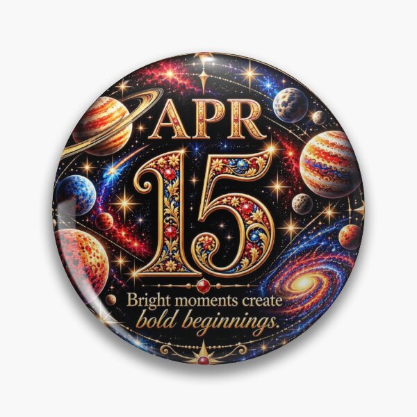 Item preview, April 15 Birthday Galaxy Planet Design | Cosmic Space Gift designed and sold by LunaMoments.