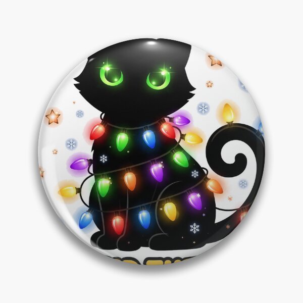 Item preview, Light Up The Night Black Cat Christmas Lights Cute Cat Shirt designed and sold by dostielee.