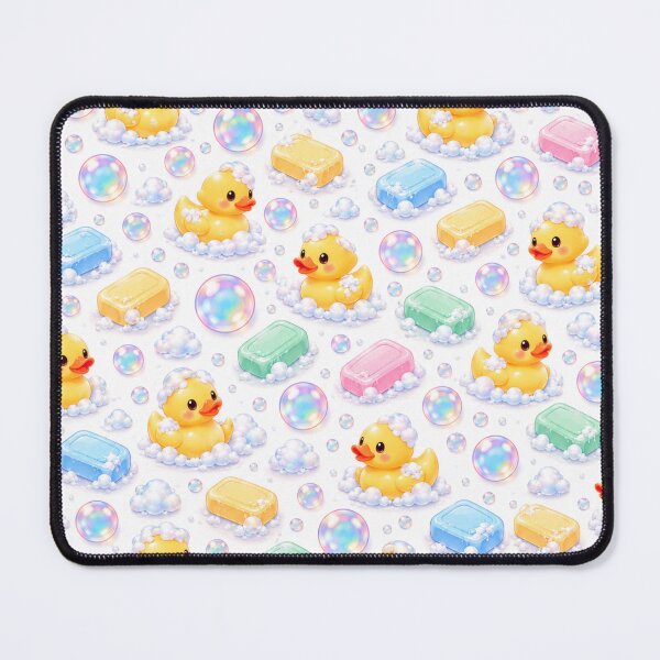Item preview, Cute Rubber Duck Bath Time – Pastel Soap & Bubbles Pattern designed and sold by HO•Designs.