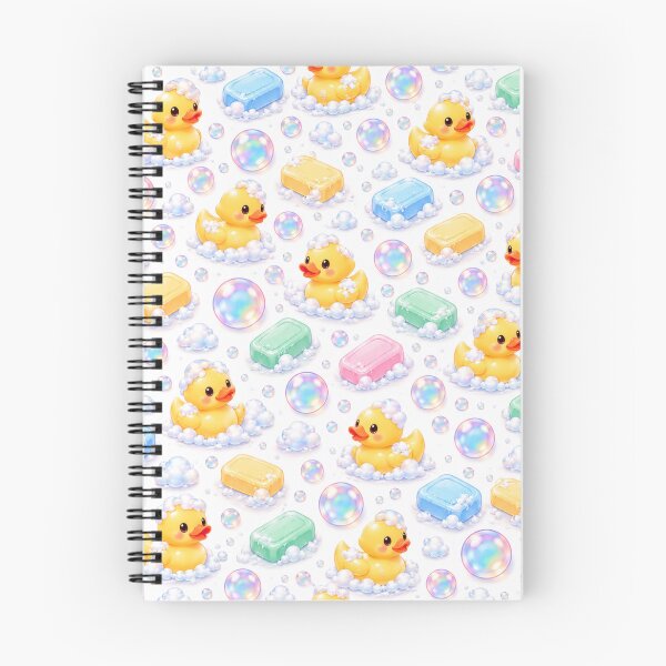 Item preview, Cute Rubber Duck Bath Time – Pastel Soap & Bubbles Pattern designed and sold by HO•Designs.