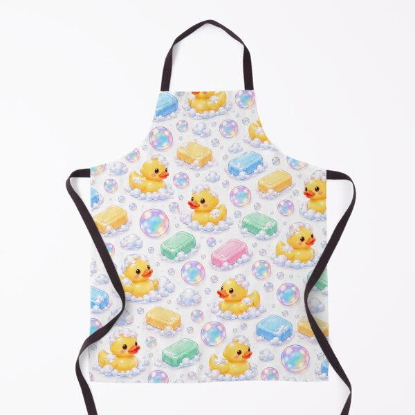 Item preview, Cute Rubber Duck Bath Time – Pastel Soap & Bubbles Pattern designed and sold by HO•Designs.