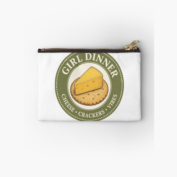 Item preview, Girl Dinner Cheese Crackers Vibes designed and sold by The Vault Shop.