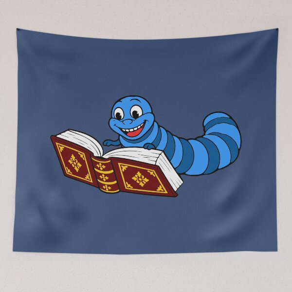 Item preview, Happy Bookworm Reading an Antique Book designed and sold by donwillisjrart.