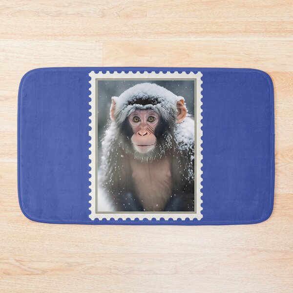 Item preview, Snow Monkey Postage Stamp Art designed and sold by TheMarketplaceworld.